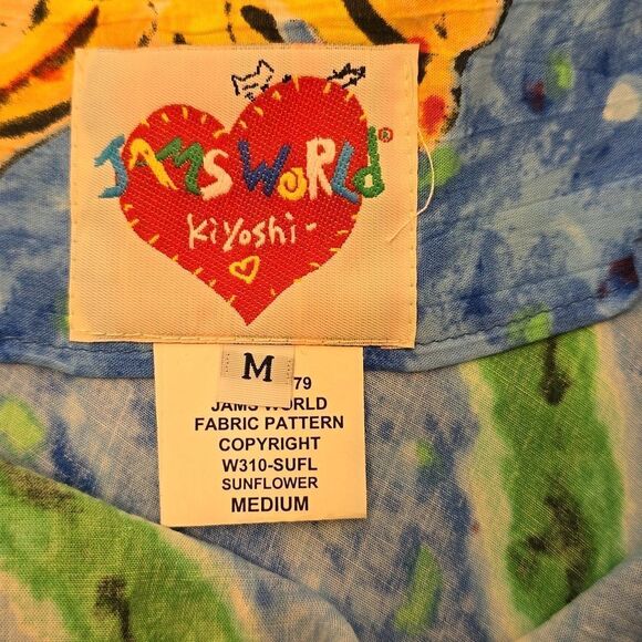 - Jams World Strappy Sunflower Scarf Hem Sundress Size M - Picture 7 of 8